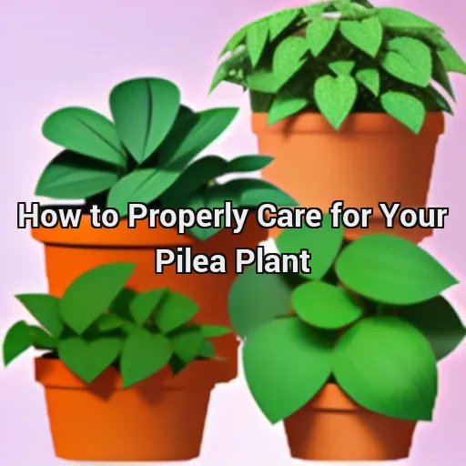 How to Properly Care for Your Pilea Plant