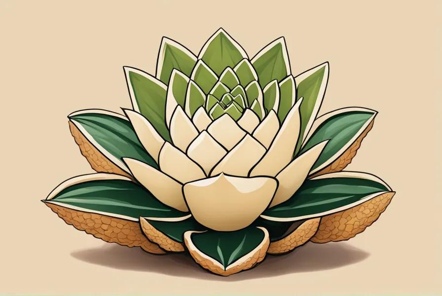 illustration of a Haworthia plant changing color due to temperature changes.