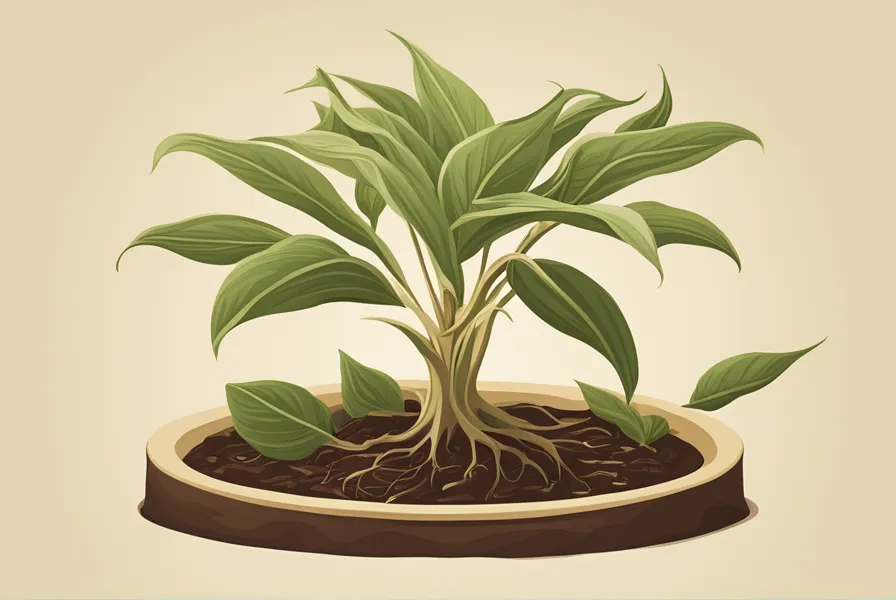 illustration of a vanilla plant growing on a large scale.