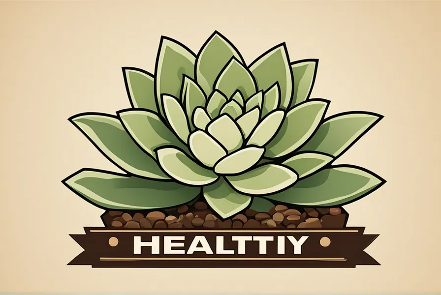 illustration of a succulent plant with a sign that says
